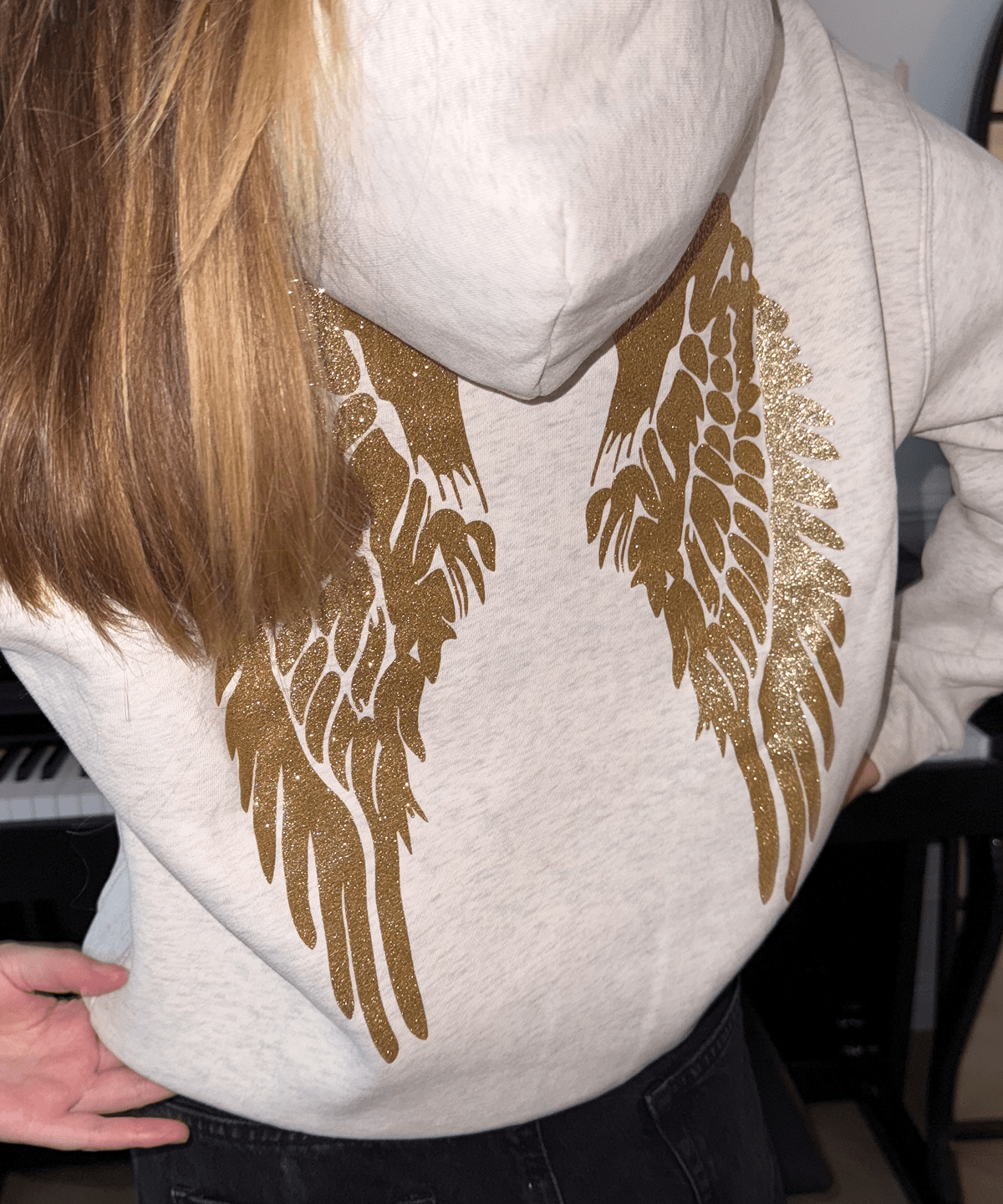 HOODIE ANGEL GLITTER - ESSORY