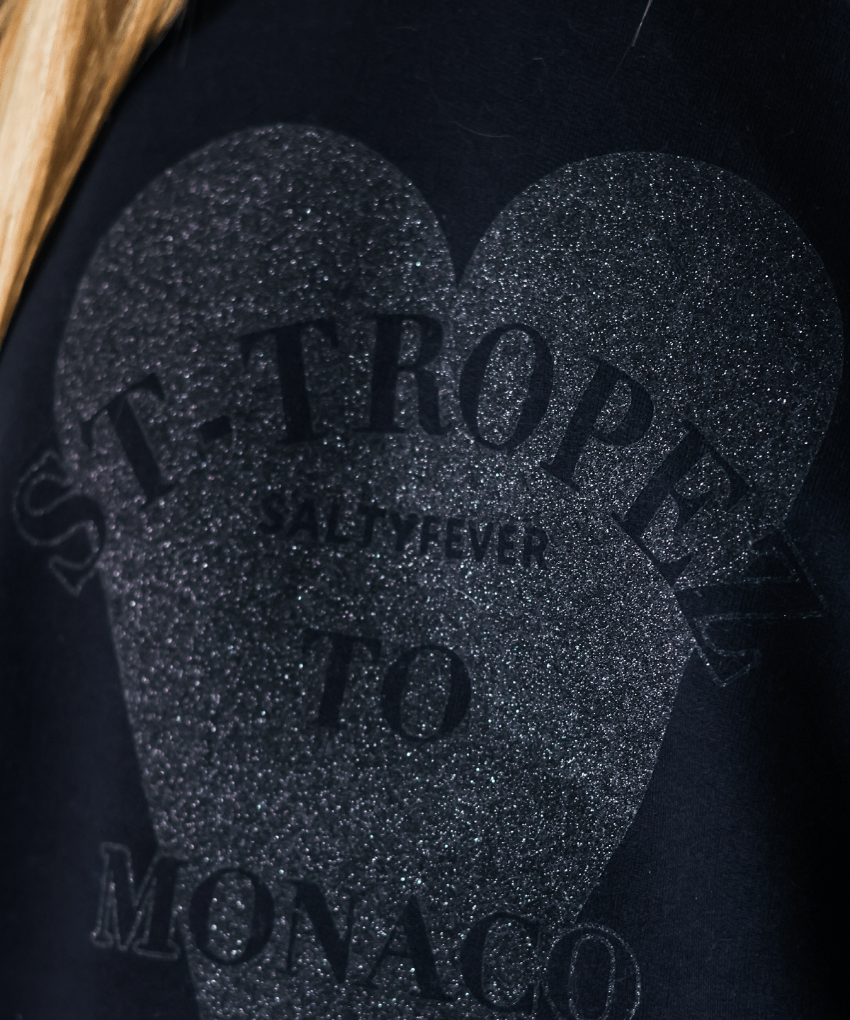HOODIE GLITTER BLACK - ESSORY
