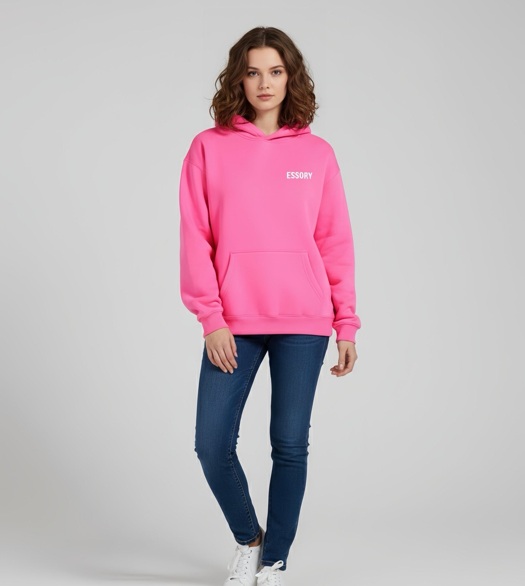 HOODIE PINK BASIC - ESSORY