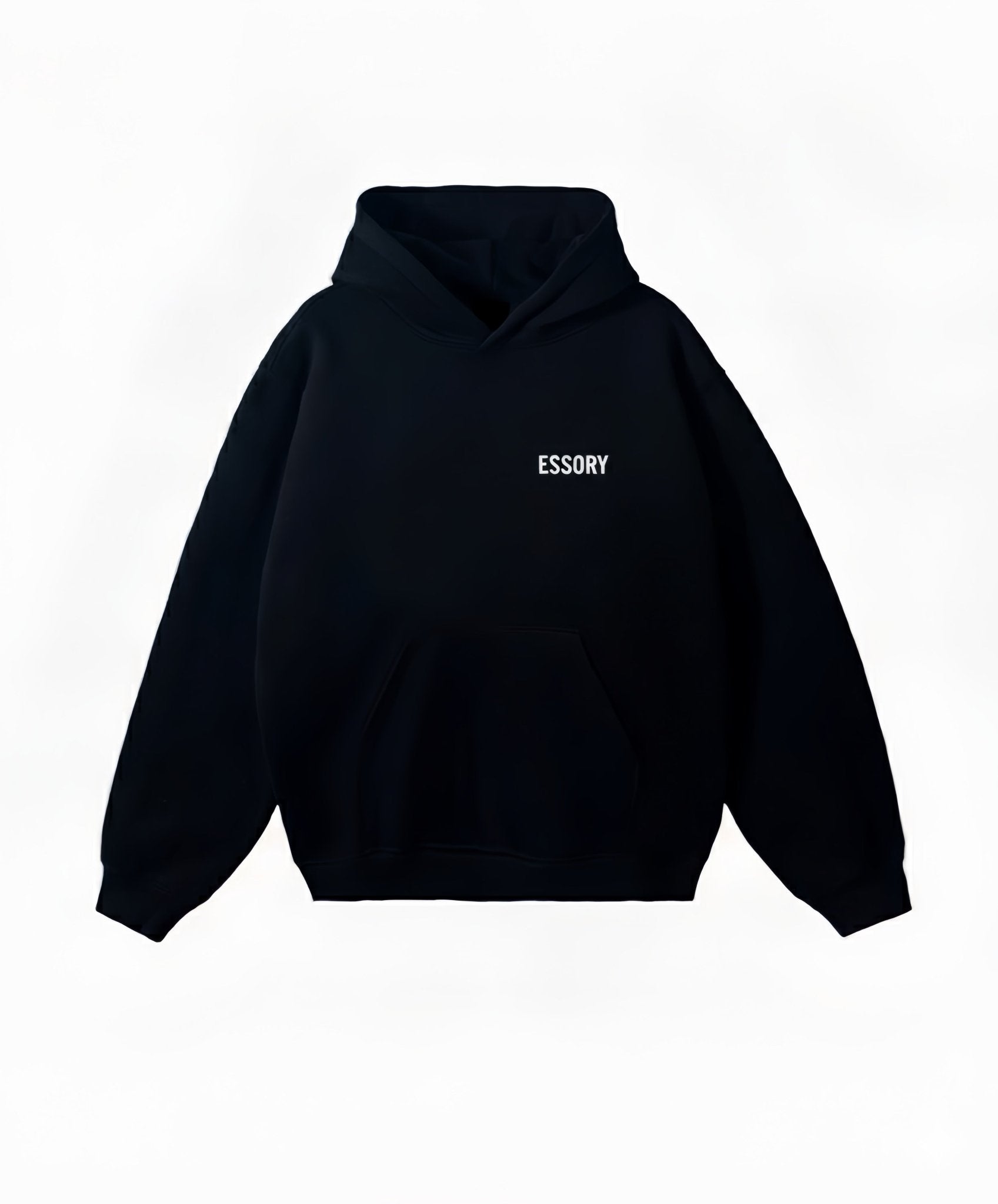 HOODIE BLACK BASIC - ESSORY