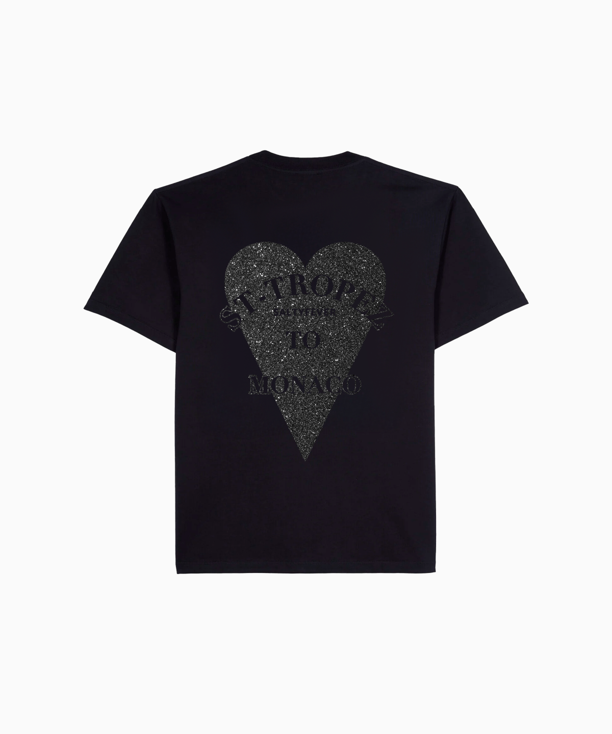T - SHIRT FULL BLACK GLITTER - ESSORY