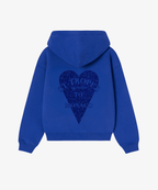 HOODIE BLEU ROYAL GLITTER - ESSORY