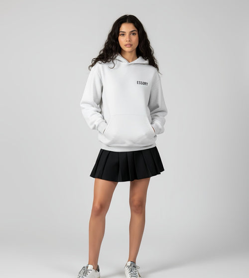 HOODIE ASH GREY BASIC - ESSORY