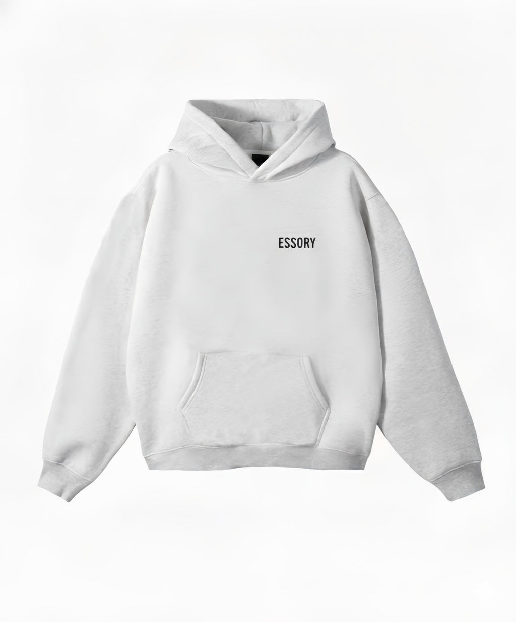 HOODIE ASH GREY BASIC - ESSORY
