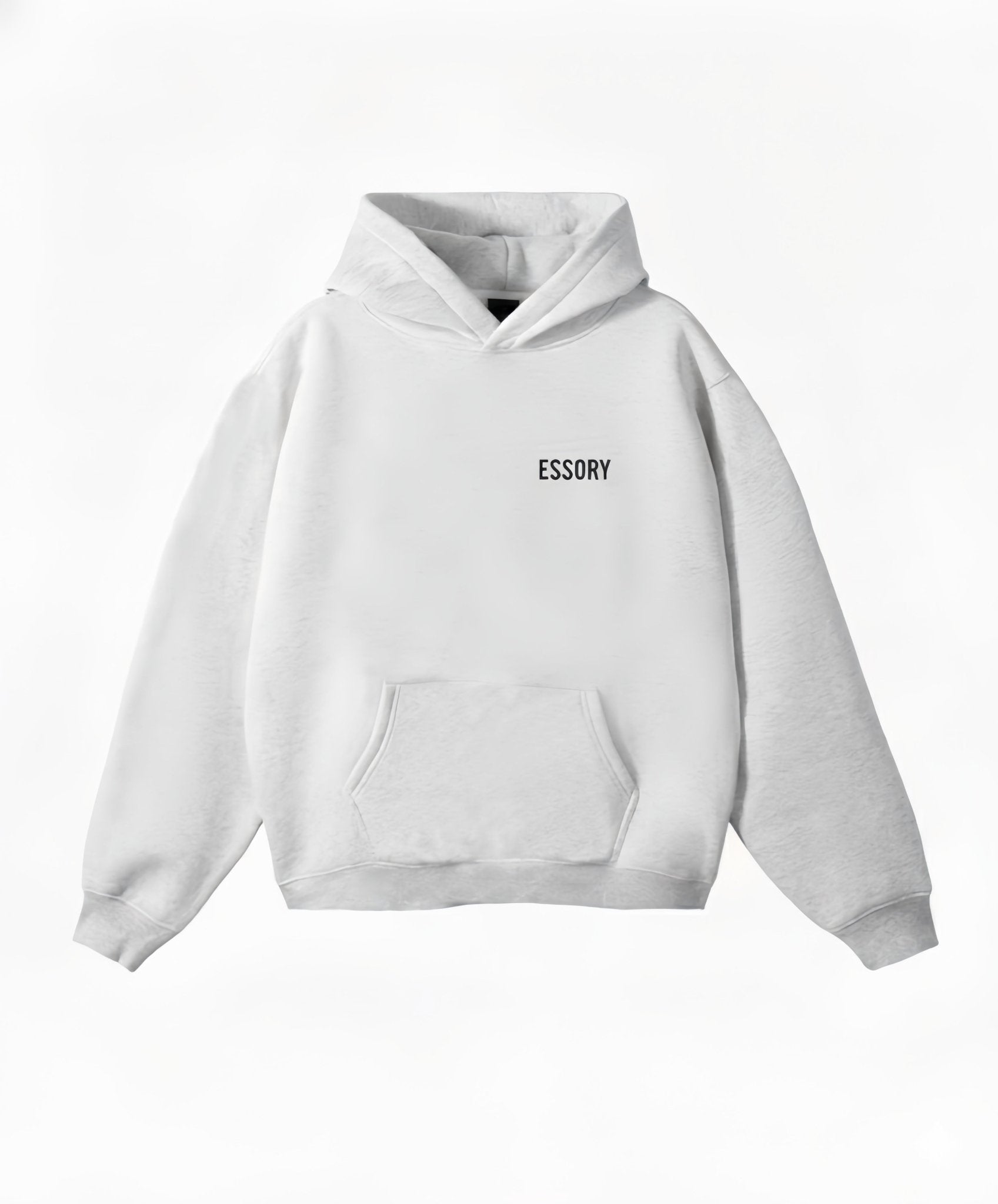 HOODIE ASH GREY BASIC - ESSORY