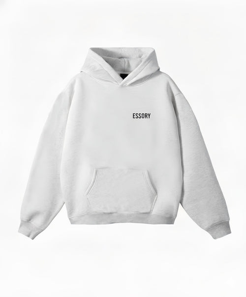 HOODIE ASH GREY BASIC - ESSORY
