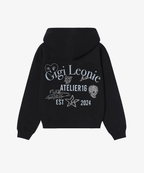 HOODIE BLACK STRASS - ESSORY
