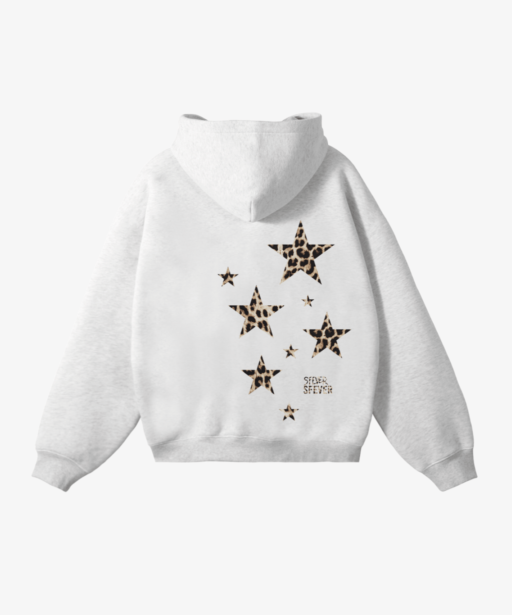 HOODIE WHITE LÉOPARD - ESSORY