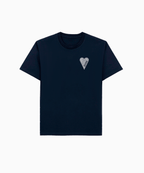 T - SHIRT NAVY GLITTER ARGENTÉ - ESSORY